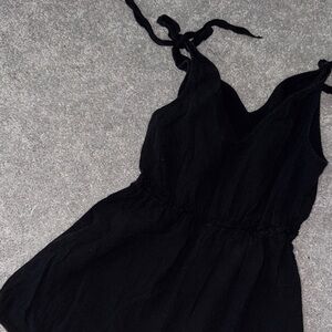 Black Shein Slip On Romper